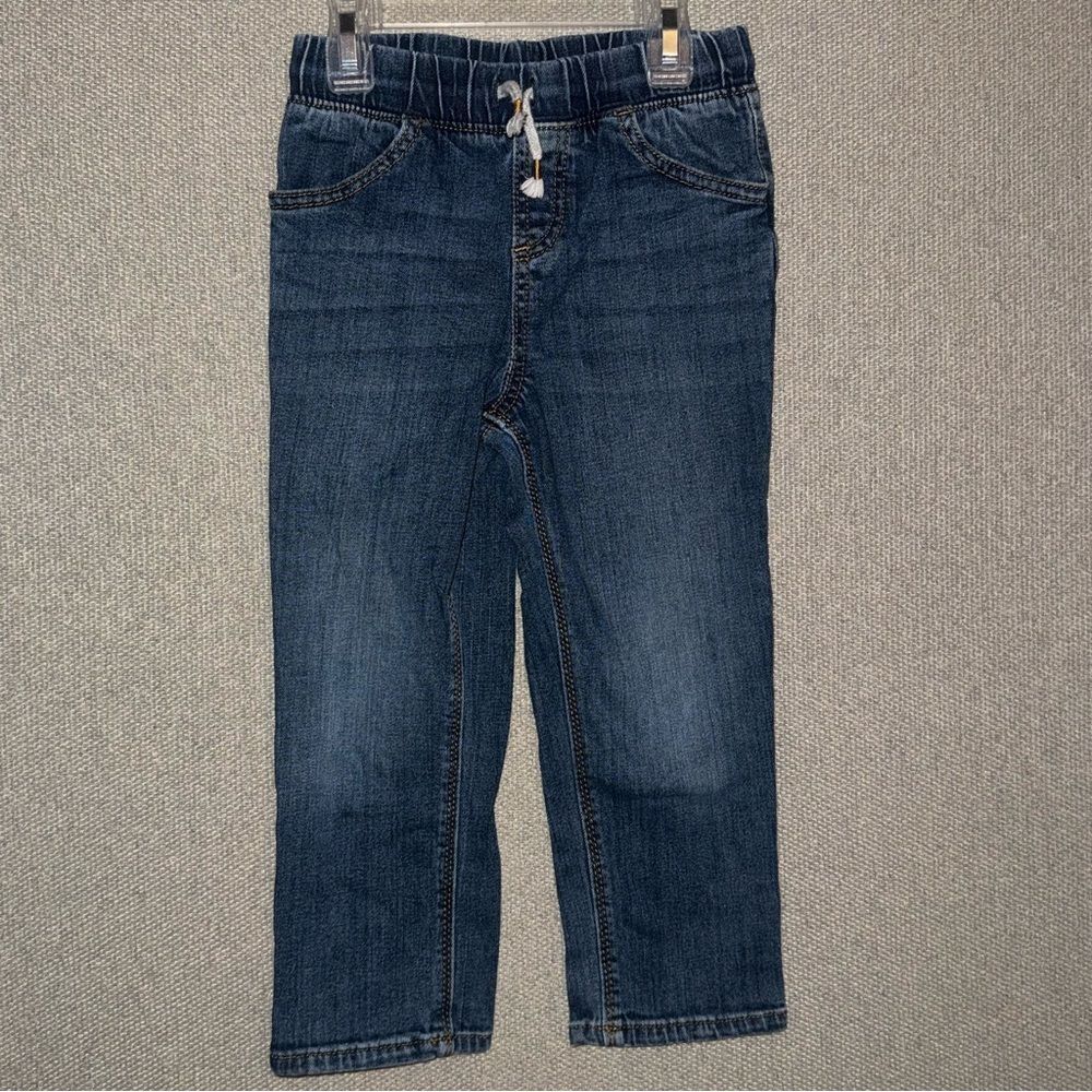 Jumping Beans size 4t pull up blue denim Jeans